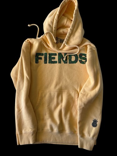 FIENDS BAS HOODIE YELLOW SIZE S