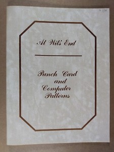 AT WITS' END Punch Card and Computer Patterns 1985 Machine Knitting Book