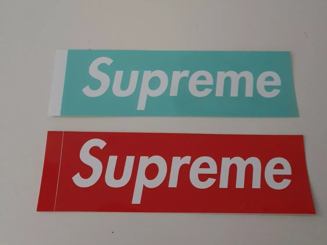 FW21 Supreme X Tiffany & Co. Boite Logo Autocollant