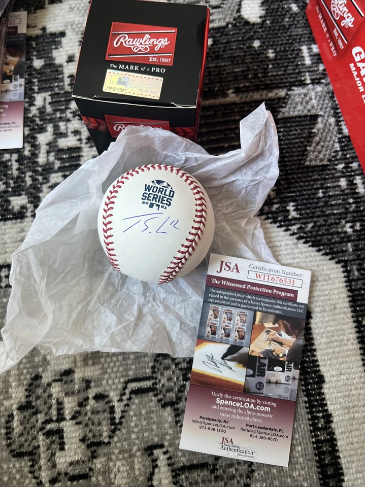 JORGE SOLER Signed AUTO 2021 World Series BASEBALL MVP Atlanta Braves JSA WS MVP - Image 2 of 2