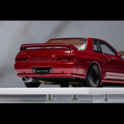 Make Up 1:43 Nissan Skyline GTR R32 RS 1981 Diecast Car Model Red
