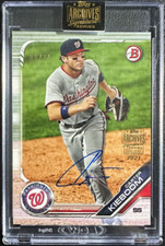 CARTER KIEBOOM 2021 Topps Archives Signature Series Autograph 2019 Bowman 06/34