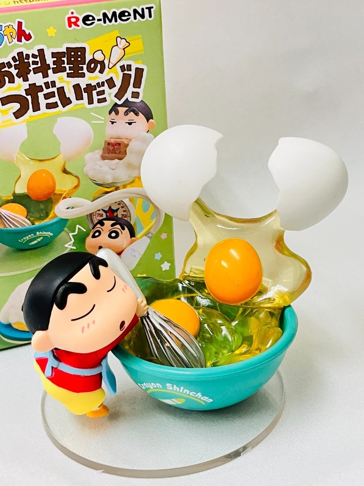 RE-MENT Crayon Shin-chan Cooking Collection Toy [2.Mixing Eggs] Figure ...