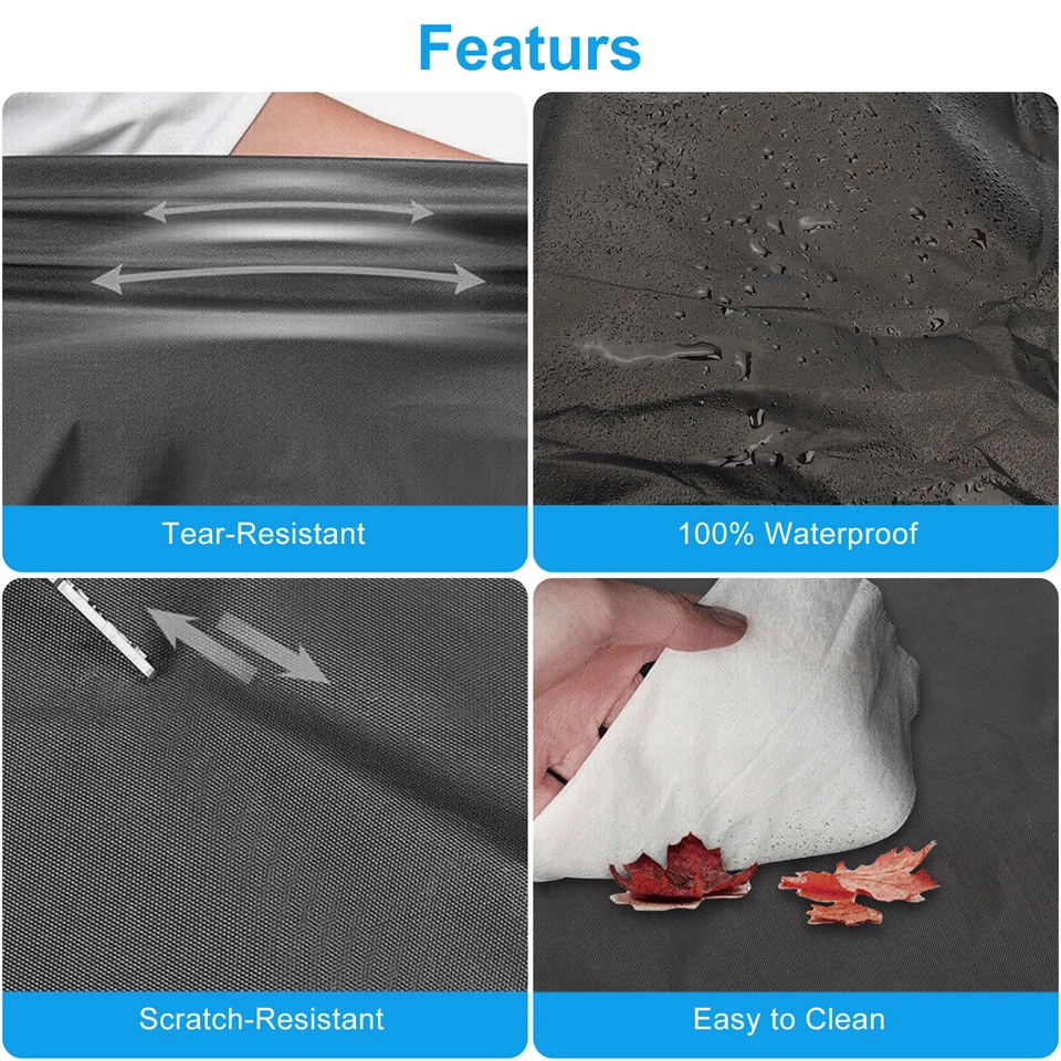 Cubierta Completa Coche SUV Exterior Impermeable Protección Solar Todo Clima 510x200x190cm Foto 4 de 4