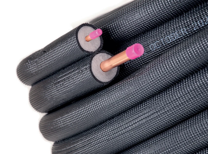 Kältemittelleitung Schwarz 1/4"+3/8" Kupferrohr isoliert 0,5-20M Klimaanlage - Bild 4 von 4