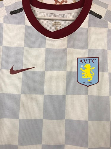 Aston Villa Away football shirt 2011 Soccer Nike Player Issue #29 Jersey Mens XL - 第 5/16 張圖片