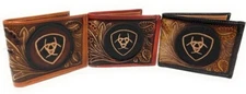 Men's Western Wallet Genuine Leather Hand Crafted Bifold Cowboy Rodeo Wallet