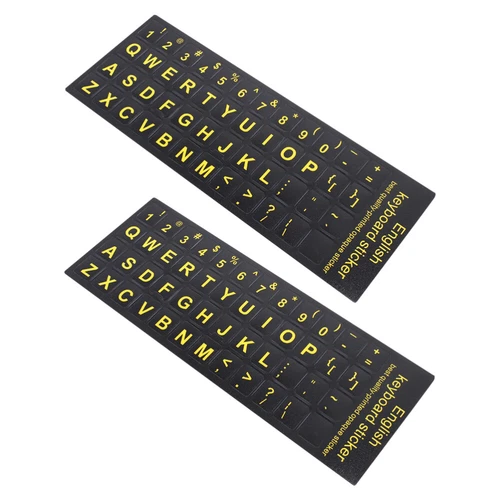  2 Pcs Tastaturaufkleber Tastatursprachaufkleber Computeraufkleber