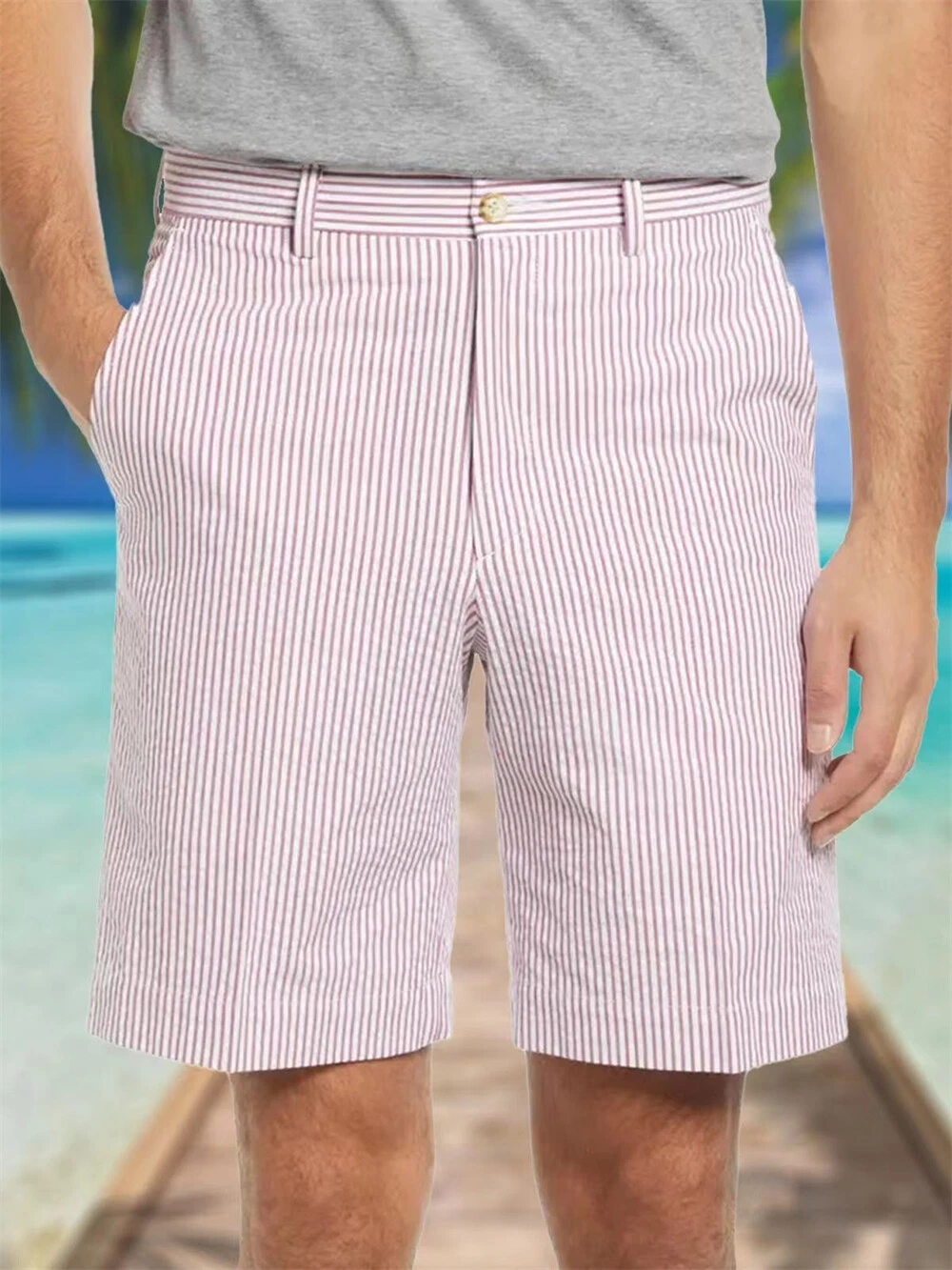 Men's Shorts Pants Summer Outdoor Sport Shorts Casual Straight Slim Fit Pants