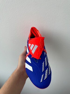 ADIDAS PREDATOR ELITE FT SG BLUE/ORANGE SOCCER CLEATS BOOTS ADIDAS PREDATOR ELITE FT SG BLUE/ORANGE SOCCER CLEATS BOOTS