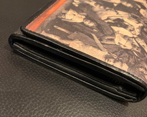 [N-MINT] Jean Paul GAULlTIER Print Cover type Long Wallet Coin case Super Rare - Picture 8 of 20