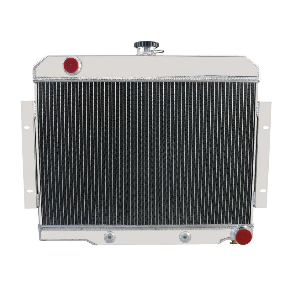 4 Row Aluminum Radiator Fit 1972-1985,1976 Jeep CJ5 CJ6 CJ7 Chevy V8 Conversion Foto 2 de 4