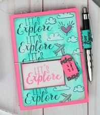 Sizzix Bigz XL Travelers Notebook Cover die #663626 Retail $39.99 by K. Lizardi 