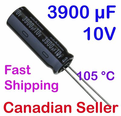 1/5/10 pcs 3900uF 10V 12.5V x35.5mm 105C Nichicon PW Low lmpedance