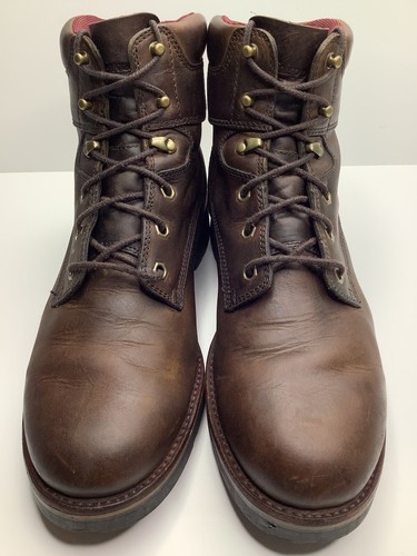 Chippewa Heavy Work Boots Soft Toe Brown Color USA Vibram Size 12D *READ* 26664 - Picture 3 of 17