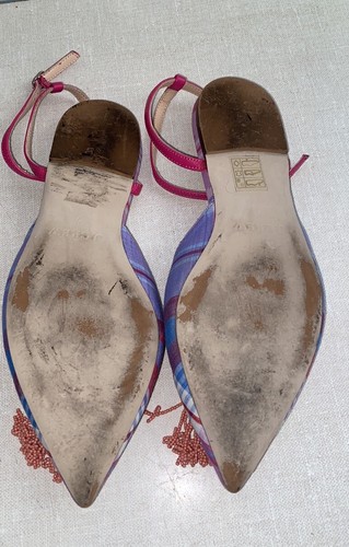 J. Zapatos planos Crew talla 7 con correa de borla a cuadros - Imagen 9 de 12