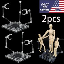 2Pcs Action Figure Stand Assembly Action Figure Display Holder Base Anime Model