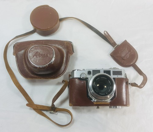 Macchina fotografica 35-V 35 mm Aires 1958 vintage con custodia in pelle - Foto 17 di 20