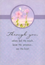 Religious EASTER Card FOR GIRL, Flower Blossom Butterfly by DaySpring + Envelope