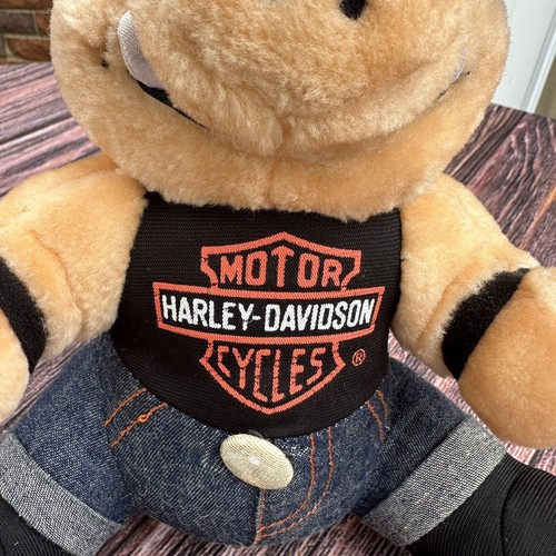 Harley Davidson Vintage Biker Pig Plush Stuffed Animal Play by Play 1993 - Picture 3 of 11