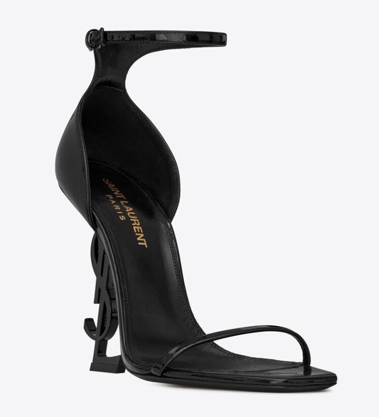 NUOVI sandali décolleté Saint Laurent neri opyum scarpe cinturino alla caviglia taglia 36 $1350