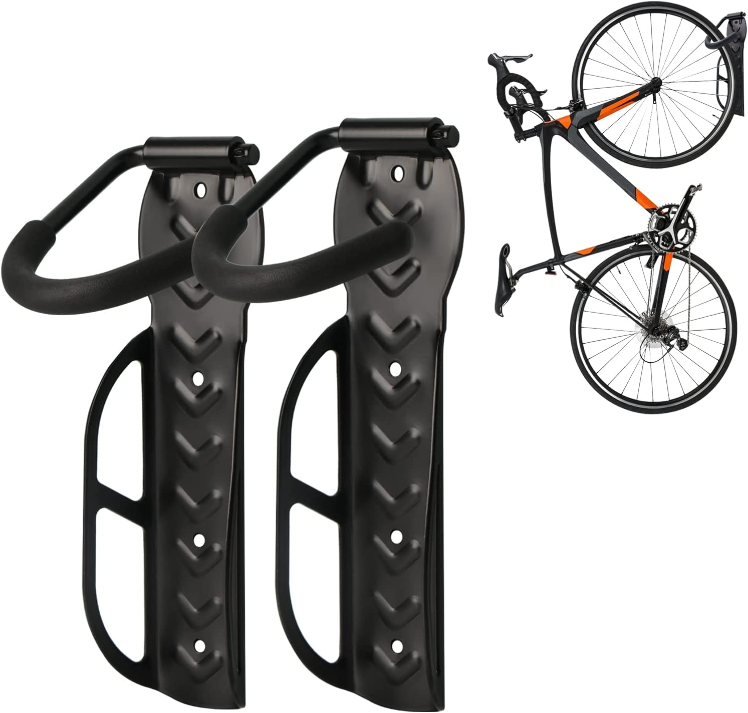 Dirza Bike Rack Garage Wall Mount Bike Hanger Storage System Vertical Bike Ho... eBay