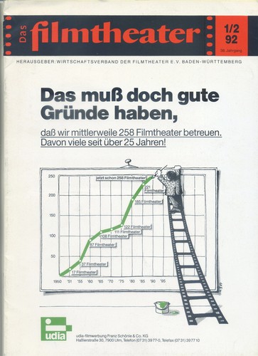 Das filmtheater 1/2 92 38. Jahrgang 1992 Wirtschaftsverband Baden-Württemberg