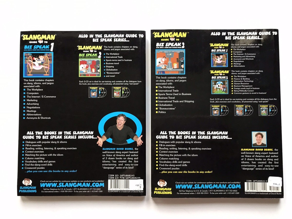 Slangman Guide to Biz Speak 1 & 2 Slang Idioms & Jargon Used