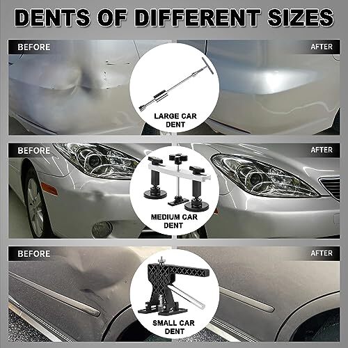 100PCS Paint-Friendly Dent Repair Kit Professional, DIY Body Repair Dent black - Picture 4 of 7