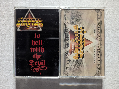STRYPER Cassette Lot: To Hell With The Devil (1986) + In God We Trust (1988)