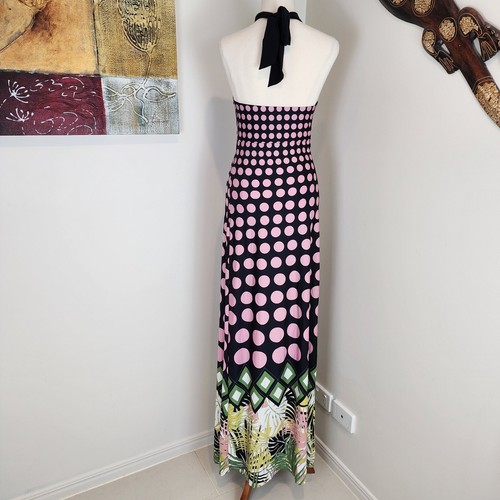 Goddess woman's long dress size Small in good used condition multicolored. - Picture 2 of 10