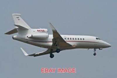 PHOTO  AEROPLANE DASSAULT FALCON 900EX 'N47EG' C/N 312 BUILT 2018 LONDON STANSTE