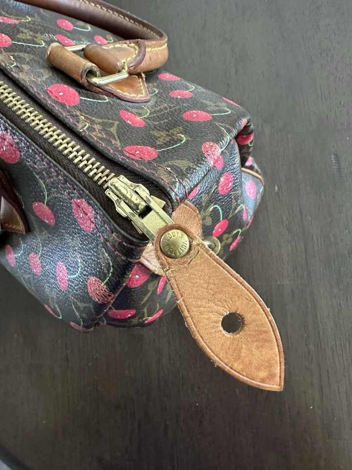 Louis Vuitton Takashi Murakami Monograma Cerises Cherry Speedy 25 Edição Limitada - Imagem 2 de 4