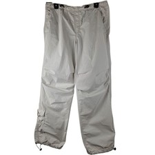 Garage XS Parachute Pants Beige Cargo Joggers Utility Y2K Skater Baggy Gorpcore