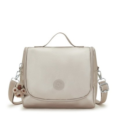 Kipling Kichirou Metallic Lunch Hand Bag Metallic Glow Colored