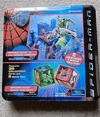  Spider Man Game  ️ by Pressman Two Great Action Game New In Box Marvel 2002