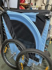 Dog Trailer In Blue - Great Condition - Please Read for Details 