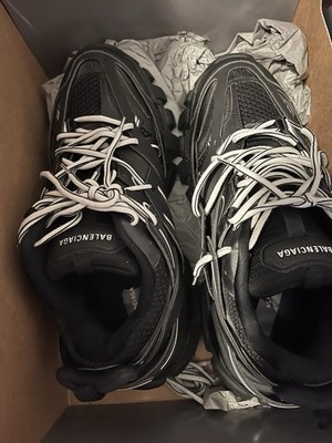 Size 10 - Balenciaga Track Sneaker Black White