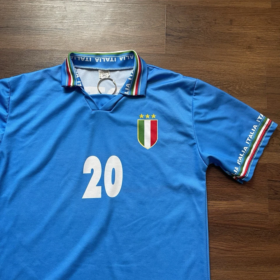 Camiseta Vintage Selección Italia Talla XL Número 20 Toto Souvenir Usada en Excelente Condición Foto 3 de 4