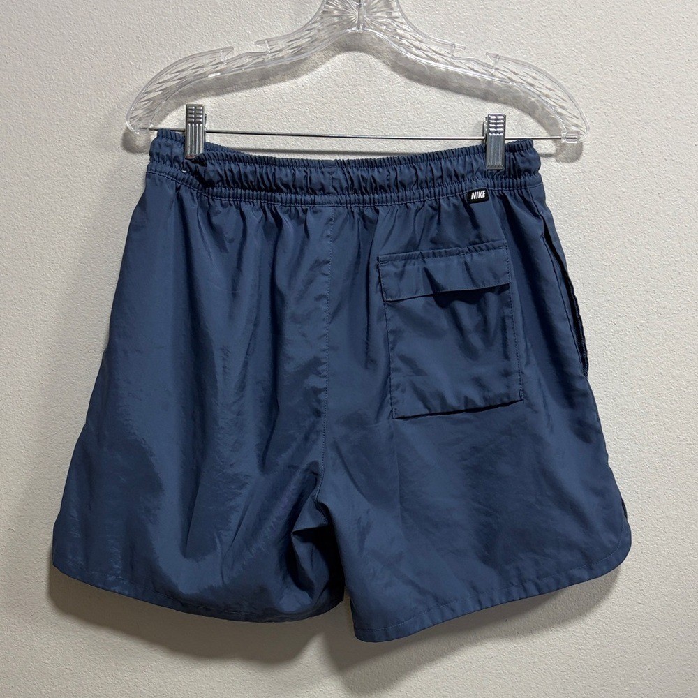 Nike Blue Mesh-Lined Running Shorts 6" Size M Drawstring Athletic thumbnail 4