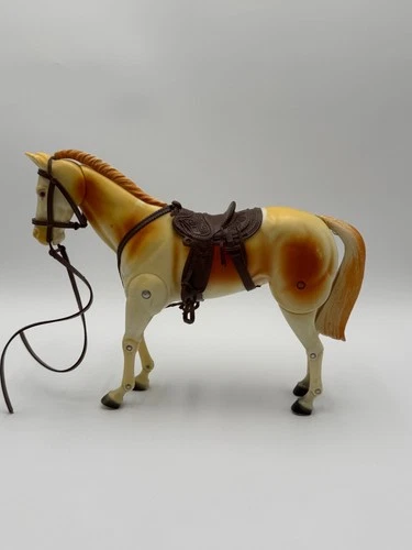 Vintage Lone Ranger Tonto Horse SCOUT w/Saddle Bridle Reins Figure Gabriel 1973