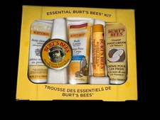 New Essential Burt's Bees Kit, 5 Travel Size Body Care Products