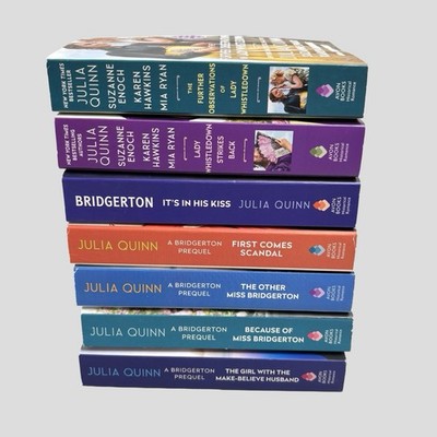 Julia Quinn BRIDGERTON Prequel & Anthology Lot Of 7 Paperback Books Set