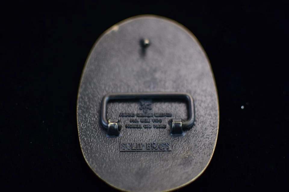 vintage Baron solid brass US Army seal belt buckle - Image 2 of 3