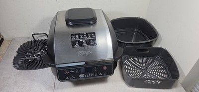 Ninja EG201 Foodi 6-in-1 Indoor Grill with Air Fryer Roast Bake, Broil Dehydrate