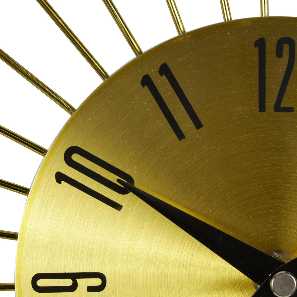 Reloj de Pared Decorativo Starburst Metal con Acentos de Cristal para Hogar y Habitación,... Foto 4 de 4