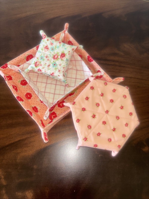 New Handmade Fabric Catchall Set Moda Fabric Smitten