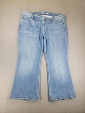 Old Navy Jeans Womens 22 Blue High-Rise Wow Flare Stretch Denim Plus Size Pants