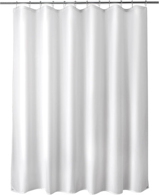 Waterproof Fabric Shower Curtain Liner White Washable With Magnets 70x72