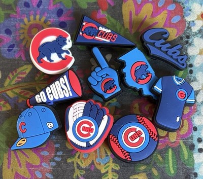 10 Piece CHICAGO Baseball Team Shoe Charms Clog Decorations PVC NEW